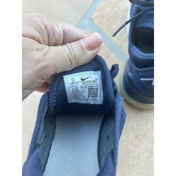 Nike Air 270 Size 1Y A02372-407 Navy Blue - Picture 5 of 5